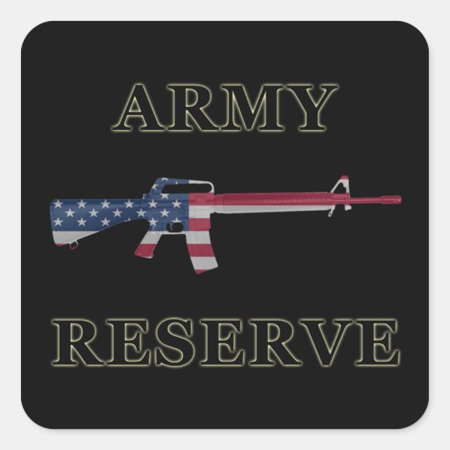 Armeereserve M16 Sticker Black (Vorderseite)