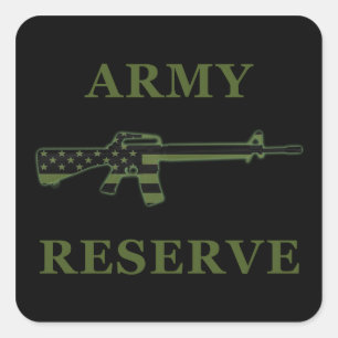 Armeereserve M16 Sticker Schwarz gedämpft