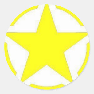 Armeestar Runder Aufkleber