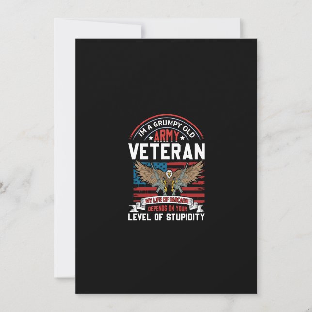 Armeeveteran Einladung (Vorderseite)