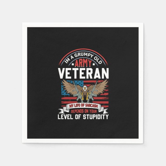 Armeeveteran Serviette (Vorderseite)