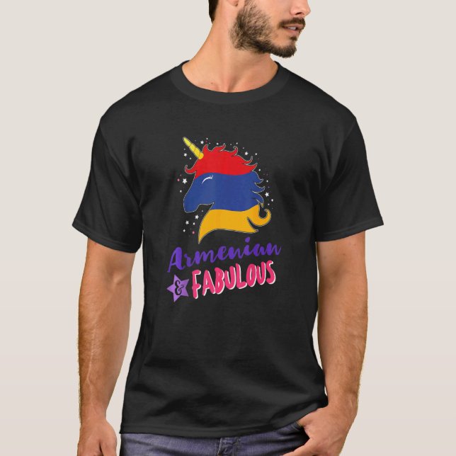 Armenia Armenian Unicorn   T-Shirt (Vorderseite)