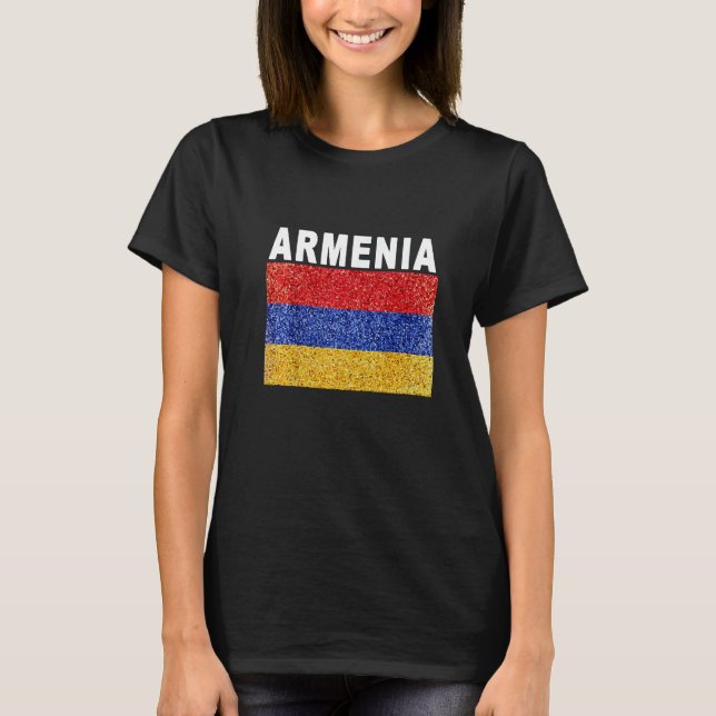 Armenia   Artistic Armenian Flag T-Shirt (Vorderseite)