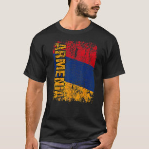 ARMENIA Big Flag Vintage Not leidende ARMENIEN T-Shirt
