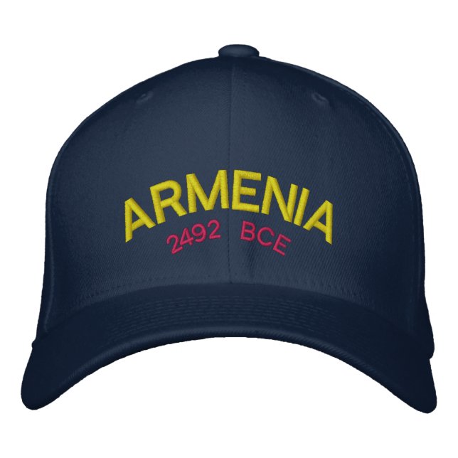 Armenia Custom Baseball Cap Bestickte Baseballkappe (Vorderseite)