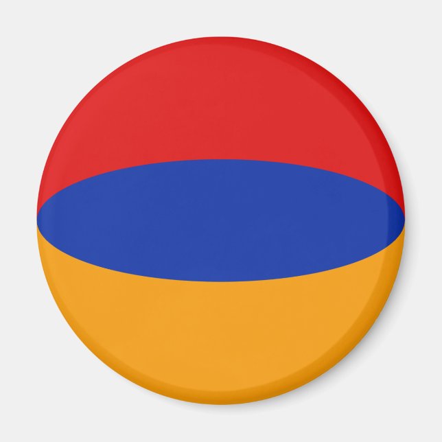 Armenia Fisheye Flag Magnet (Vorne)