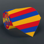 Armenia Flag Colors Krawatte<br><div class="desc">Armenia-Flagge Gold Blaue rote Streifen</div>