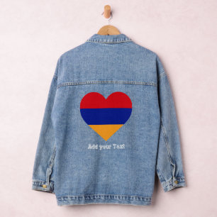 Armenia Flag Mode armenischer Stolz Jeansjacke