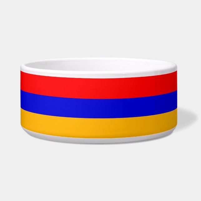 Armenia Flag Pet Bowl Napf (Vorderseite)