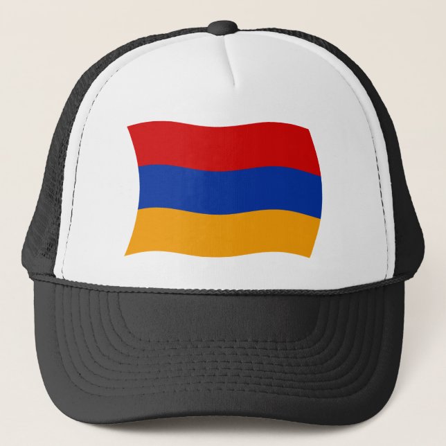 Armenia-Flagghut Truckerkappe (Vorderseite)