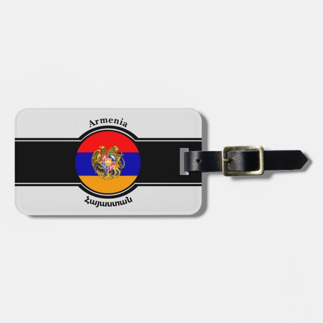 Armenia-Gepäckmarke Gepäckanhänger (Vorderseite horizontal)