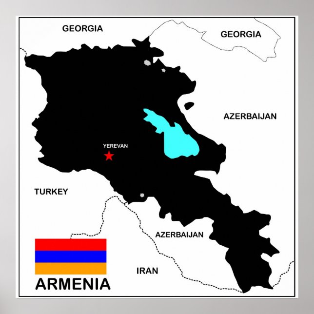 Armenia-Länderflagge Poster (Vorne)