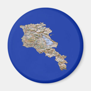 Armenia Map Magnet