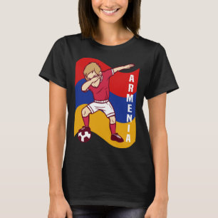 Armenia Soccer Player betäubt nationale Flaggenfuß T-Shirt
