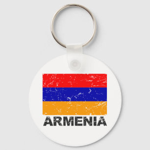 Armenia Vintage Flag Schlüsselanhänger