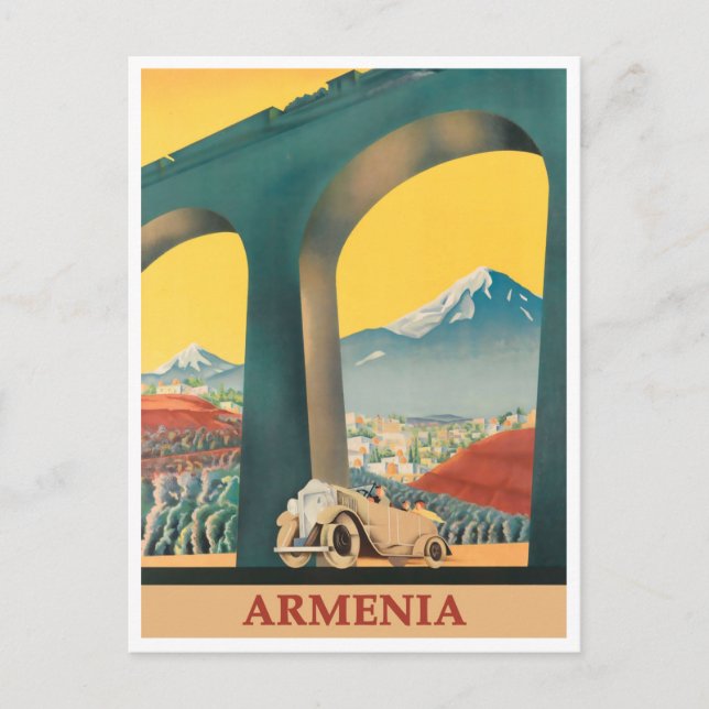 Armenia Vintage Travel Postcard Postkarte (Vorderseite)