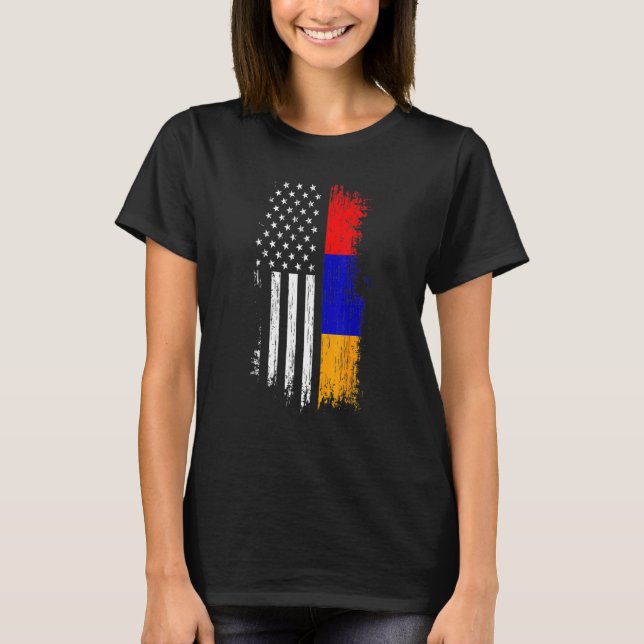 Armenian American Flag   Pride Armenia USA Tees (Vorderseite)