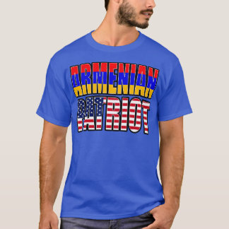 Armenian American Patriot Pride Heritage Flag Gesc T-Shirt