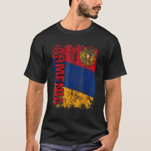ARMENIAN FLAG Big Flag Vintage erschütterte ARMENI T-Shirt