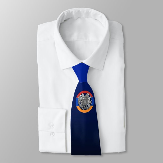 Armenian Flag Neck Tie Krawatte (Gebunden)