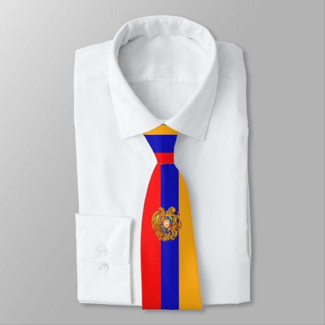 Armenian Flag Neck Tie Krawatte (Gebunden)