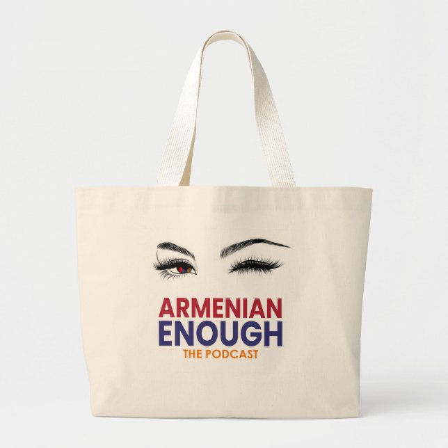 Armenian genügend Taschen-Tasche Jumbo Stoffbeutel (Vorne)