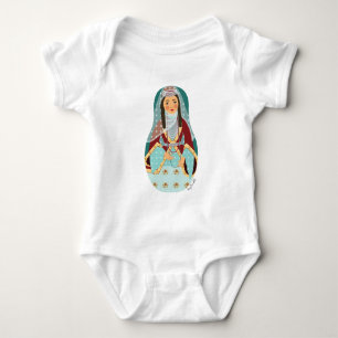 Armenian Matryoshka Baby Bodysuit Strampler