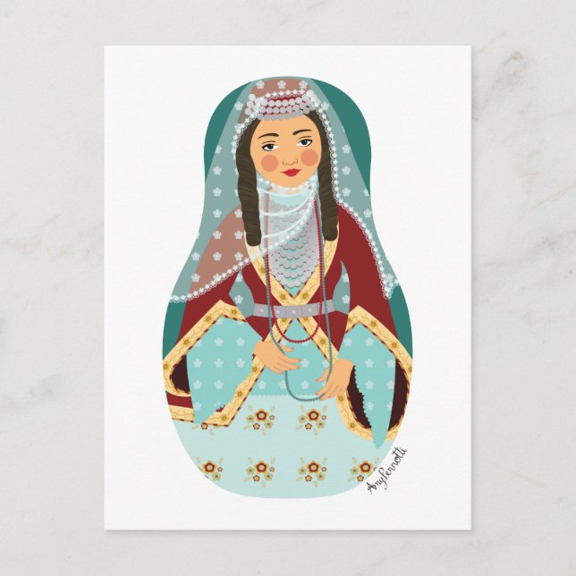 Armenian Matryoshka Postcard Postkarte (Vorderseite)
