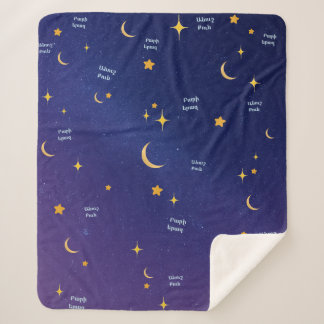 Armenian Night Sky Sweet Dreams Sherpa Blanket  Sherpadecke