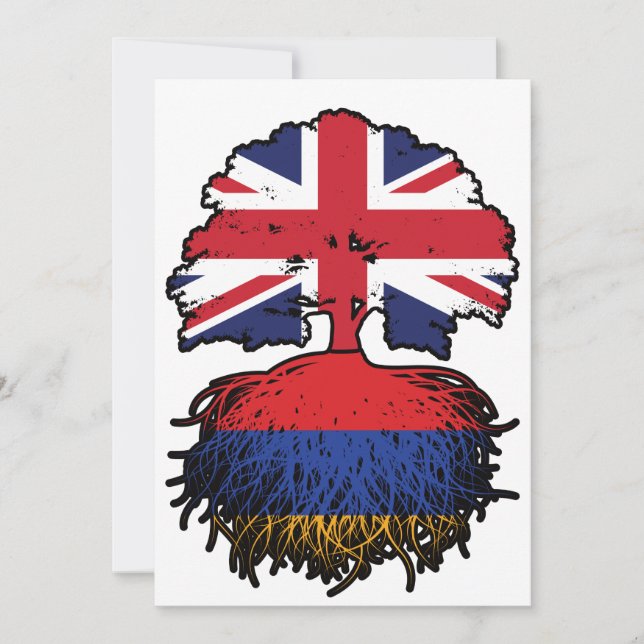Armenien Armenien Vereinigtes Königreich Großbrita Einladung (Vorderseite)