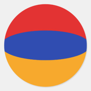 Armenien Fisheye Flag Aufkleber