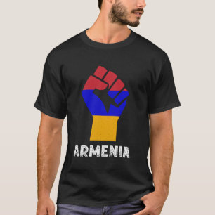 Armenien Flag Power Armenischer Stolz Hand Faust A T-Shirt