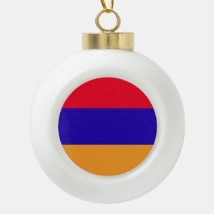 Armenien-Flagge Keramik Kugel-Ornament