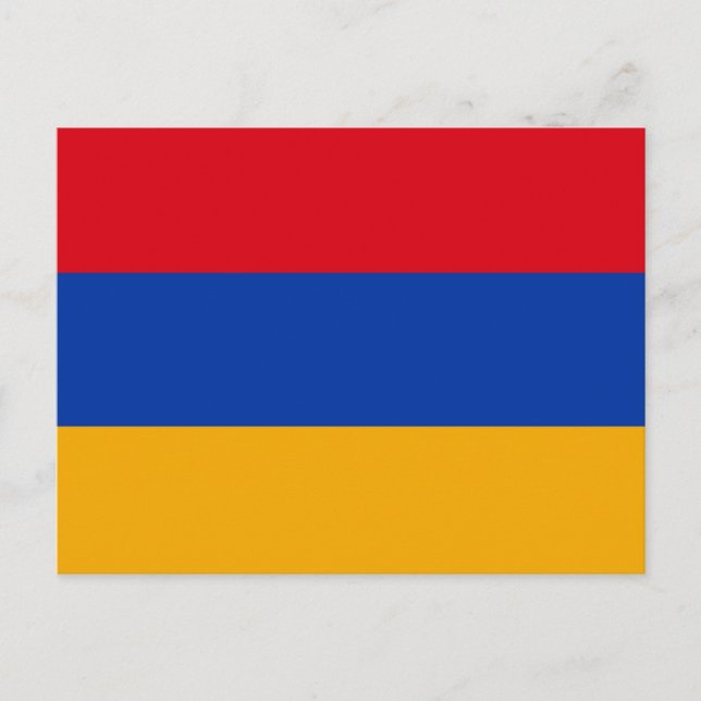 Armenien-Flagge Postkarte (Vorderseite)