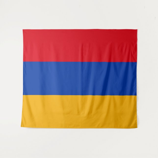 Armenien-Flagge Wandteppich (Vorderseite (Horizontal))