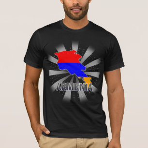 Armenien-Flaggen-Karte 2,0 T-Shirt