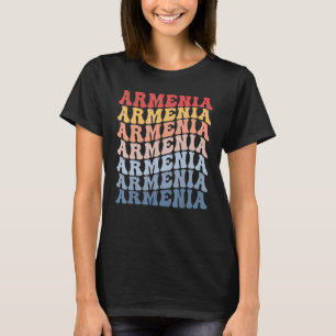 Armenien Groovy Retro Armenisch T-Shirt