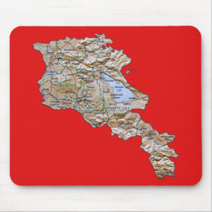 Armenien-Karte Mousepad