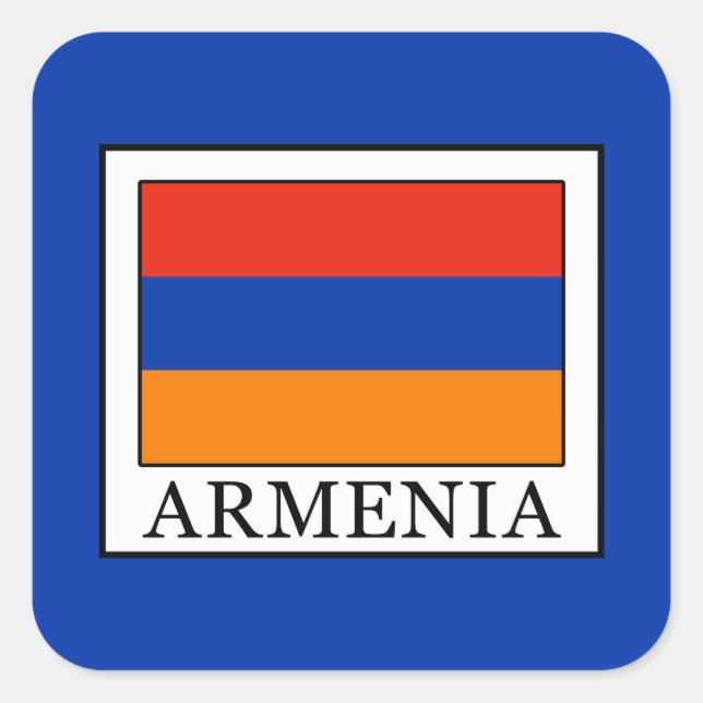 Armenien Quadratischer Aufkleber (Vorderseite)