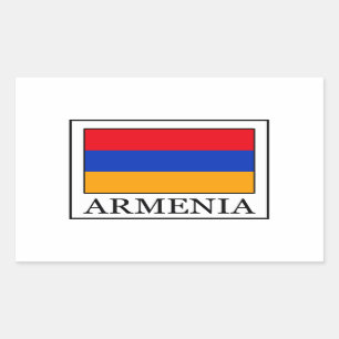 Armenien Rechteckiger Aufkleber
