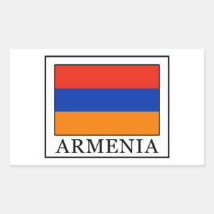 Armenien Rechteckiger Aufkleber