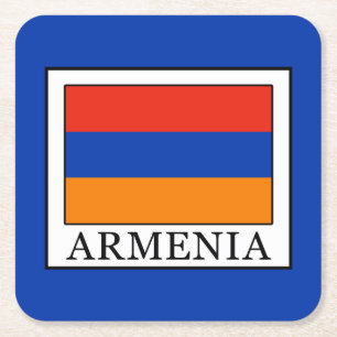 Armenien Rechteckiger Pappuntersetzer