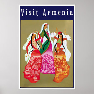 Armenien Reiseplakat Vintage Art Heritage Druck Poster