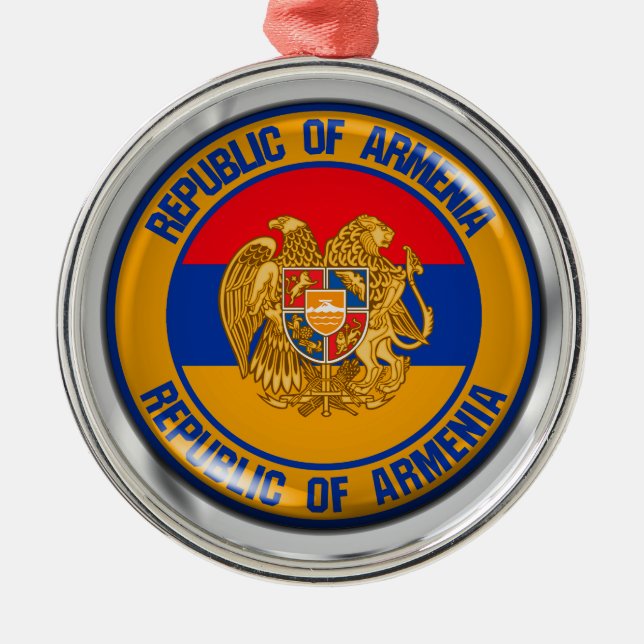 Armenien-Runde Ornament Aus Metall (Vorne)
