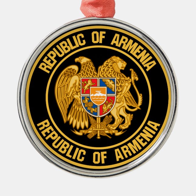 Armenien-Runde Ornament Aus Metall (Vorne)