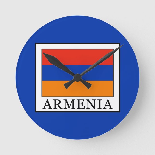 Armenien Runde Wanduhr (Vorderseite)