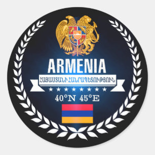 Armenien Runder Aufkleber