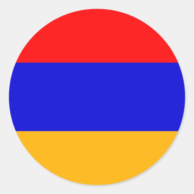 Armenien Runder Aufkleber (Vorderseite)