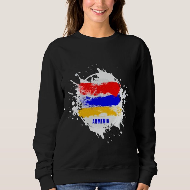 Armenien Splash Sweatshirt (Vorderseite)