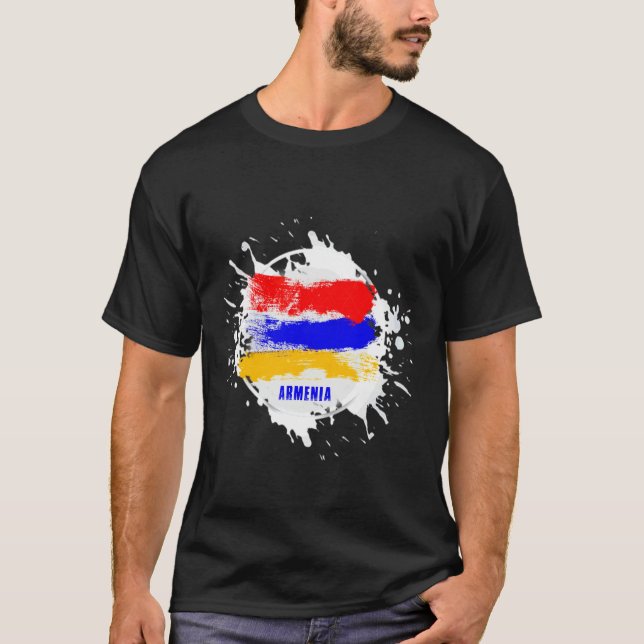 Armenien Splash T-Shirt (Vorderseite)